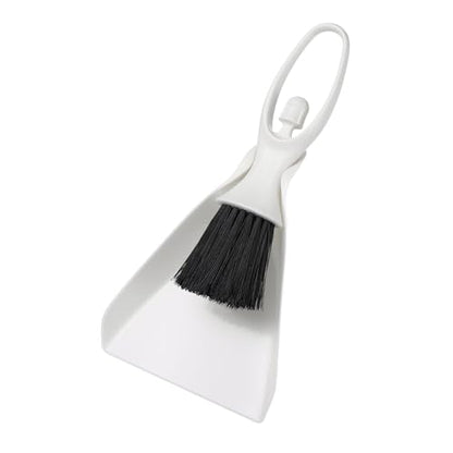 uxcell 2 Pcs Mini Dustpan and Brush Set, Small Broom and Dustpan Set for Office Tabletops Sofas Keyboards Home Cleaning Tool, White - color: White