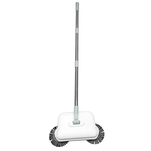 Carpet Sweeper Handheld Sweeper 2 in Hand Push for Hardwood Tile Floors 360 Rotating Manual Wet Dry Mop Lightweight Quiet Sweeping Ideal for Quick