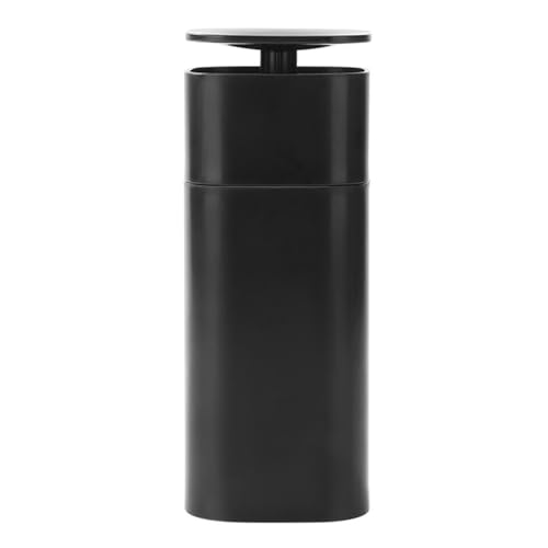 Push Down Pump Dispenser Bottle Refillable Liquid Container for Home/Travel, 2.75 x 2.75 x 7inch Leakproof Silicone Seal Design(Black) - color: Black