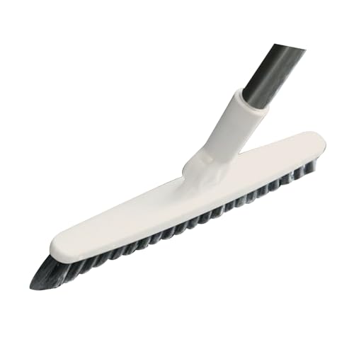 Aramox Long Handle Crevice Brush, Thoroughly Floors and Tile Grout, Effectively Remove, Easy to Hard to Corners and Drains, with Sturdy Plastic, for Bathrooms Kitchens and Toilets (Beige 88.5cm) - size: Beige 88.5cm