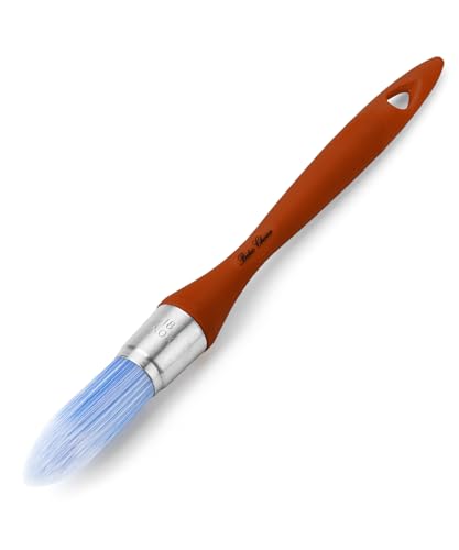 Bates- Trim Brush, 0.75 Inch, Edge Painting Tool, Trim Paint Brushes, Trimmer Edger, Trim Brush - color: Rust, size: 0.75 inch, 1 Pack