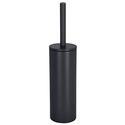 Spirella Toilet Brush with Stainless Steel Support Akira matt, Metal, Black/White, 40 x 9.5 x 9.5 cm - color: Black/White