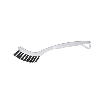 SPARTA Flo-Pac Grout Brush with Nylon Bristles, Scrubber with Handle for Bathroom and Kitchen Tile, 8", White - color: White, size: 8 Inches