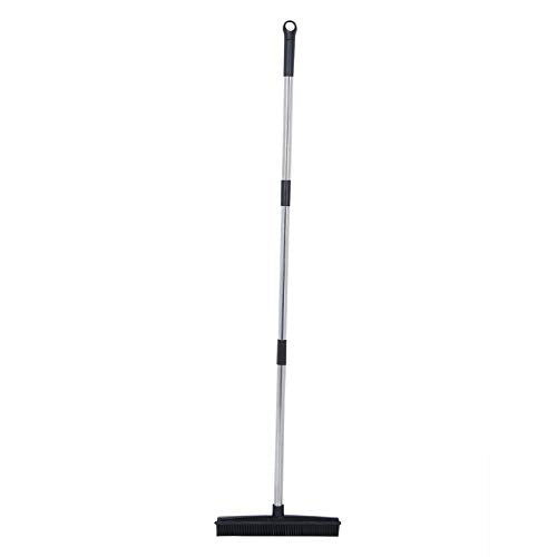 EBTOOLS Multifunction Telescopic Carpet Broom, Pet Hair Dust Removal Tool for Fluff Carpet Hardwood Floor Tile Window Daily Household, Black