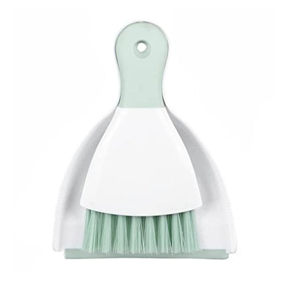 Dust pan Broom Brush Dustpan - Small Broom and Dustpan Set,Mini Broom and Dustpan,Small Dustpan and Brush Set for Home Cleaning, Sofa, Desk, Guinea Pig Cage, Cat Litter etc.（Light Green） - color: Light Green, size: 1 Set