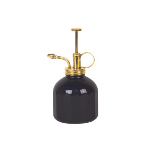 Modern Sprout Plant Mister, 8 oz Indoor Watering Can, Aesthetic Plant Sprayer & Water Mister Spray Bottle, Garden Watering Can for Seed Starting, Vintage-Inspired Gift for Green Lovers - Black - color: Black