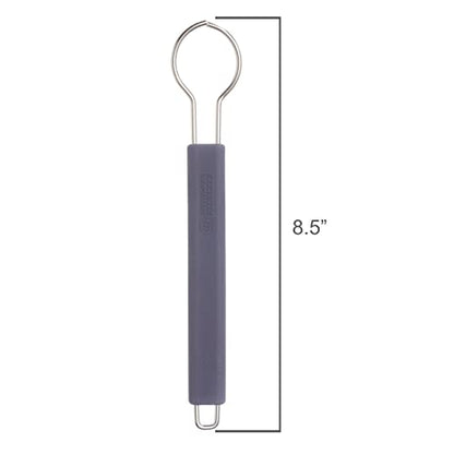 Redecker Dish Brush Handle, Stainless Steel & Silicone – Dark Blue – Patented Replaceable Head System, Made in Germany - color: Dark Blue