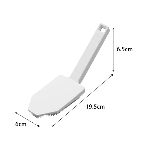 Yamazaki 1885 Magnetic Silicone Sponge with Handle, White, Approx. W 2.4 x D 7.7 x H 2.6 inches (6 x 19.5 x 6.5 cm), Tower Tower, Dishwasher Safe, Floating Storage, Pre-Cleaning, Kitchen Brush