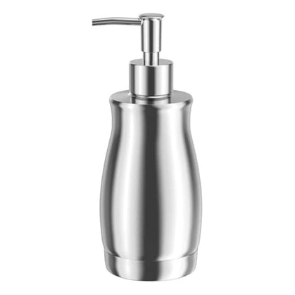 ARKTEK Stainless Steel Countertop Soap Dispenser 13.5 Oz - Rust and Leak Proof Liquid Hand Soap Pump, for Kitchen Sink, Countertops - color: Silver