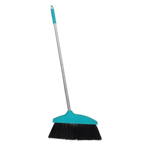 Mobestech Soft Bristle Broom with Long Handle PET Hair Cleaning Broom for Home and Kitchen for Indoor and Outdoor Use