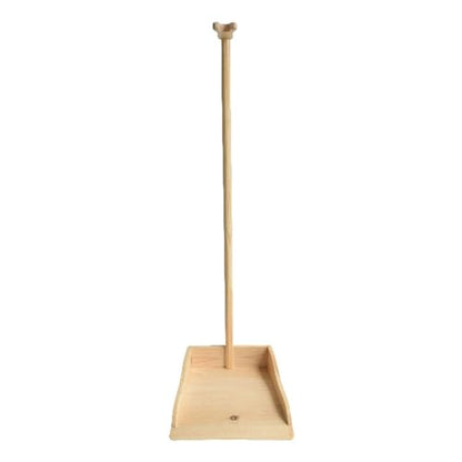 Chinese Style Dust Pan and Broom Set with Long Handled for Home, Palm Fiber Brooms and Solid Wood Dustpan Combo Set, Upright Stand Up Sweep Tool for Lobby Floor Yard Home Kitchen Office Use,A - color: A