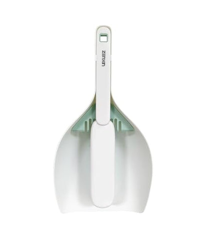 Small Hand Broom and Dustpan Set, Thick Stiff Brush Bristle, Little Dust Pan with Lint Removal Teeth,11", Portable, Compact
