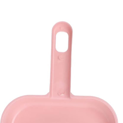 Generic Small Broom and Dustpan Set Plastic Mini Hand Broom Dustpan 2PCS for Desktop Keyboard Table Lightweight Design for Office Home School (Roseate) - color: Rose