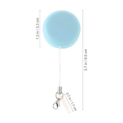 SEWACC 4pcs Macaron Phone Screen Cleaners Set, Cellphone Touch Screen Wipes Brush with Lanyard Keychain for Smartphones, Computer, Glass Lens, Random Color