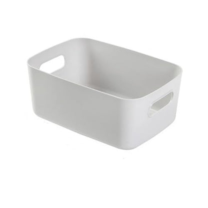 Plastic Storage Bins and Baskets for Efficient Home Classroom Organization Plastic Storage Container Under Bed,Under Sink Bathroom Organizer (Medium grey) - style: Medium grey