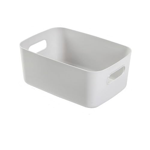 Plastic Storage Bins and Baskets for Efficient Home Classroom Organization Plastic Storage Container Under Bed,Under Sink Bathroom Organizer (Medium grey) - style: Medium grey