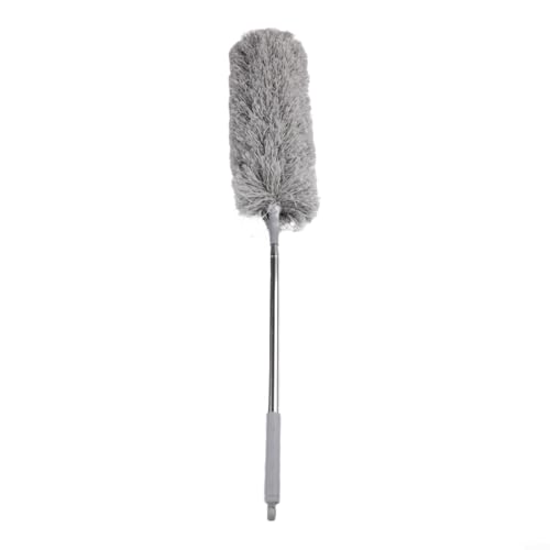 Microfiber Retractable with Telescopic for Prime Ceilings Extendable Duster Handle Grey Washable Electrostatic Dusting Tool Flexible Head 280cm(2.5M) - size: 2.5M
