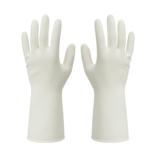 15mil Heavy Duty Reusable Nitrile Cleaning Gloves, 6 Pairs, XL | 15mil Thick, 13in Long Cuff, Non PFAS, Food Safe, Chemical Resistant, Non-Slip Grip, Latex Free