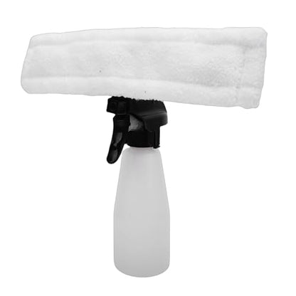 Fockety Window Vacuum Squeegee, 1.2KPa Cordless Window Cleaner, Electric Cleaning Tool with 150ml Detachable Water Tank and Fiber Cloth for Mirrors, Cars, Tiles and Shower