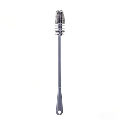 Long-Handle Silicone Bottle Brush – Flexible Deep Cleaning Tool for Cups & Narrow Necks-Grey