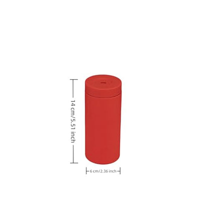 Dish Soap Dispenser for Kitchen, Silicone Squeeze Bottle for Dish Detergent (Red) - color: Red