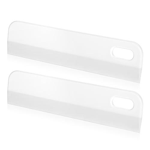 Mini Squeegee for Car, 2 PCS Small Sink Squeegees Soft Rubber Squeegee Multi-Purpose Window Scrubber Cleaning Squeegees Tool for Kitchen Countertops, Car Windshield, Bathroom, White