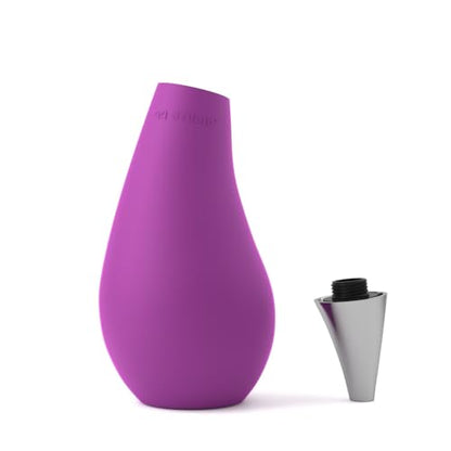 Kitchen Bathroom Counter top Squeezable Soap Dispensers Tear Drop Shape Bottle (Purple, ~7oz) - color: Purple, size: ~7oz