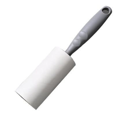 Lint Roller with Refills Sticky Remover Hair Pet Dog Clothes Sofa Dust Cleaning Remover Replaceable Roll Brush Cleaning Tool(Grey) - color: Gray