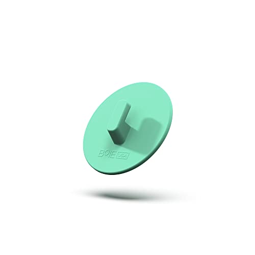 Boie USA Bathroom Hook - for Hanging Shower or Bathroom Tools Like Loofahs and Scrubbers. Shower Hook for Loofah, Wash Cloths, and All Bath Tools. Easy to Remove (Mint) - color: Mint