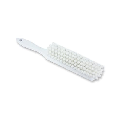 SPARTA Handheld Soft Counter Brush 8 Inch Bristle Span, Multi-Use Dust Brush with 5 Inch Handle for Tables, Countertops, and Delicate Surfaces, Polyester, White - color: White