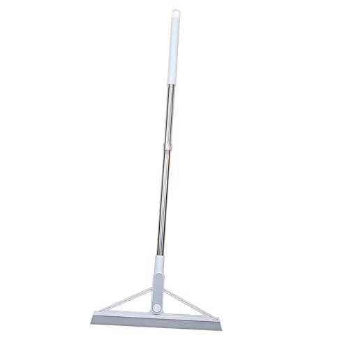 Magic Squeegee Broom for Floor - Multifunction Rubber Brooms with 41" Adjustable Handle Household Cleaning Sweeper for Pet Hair, Carpet, Water