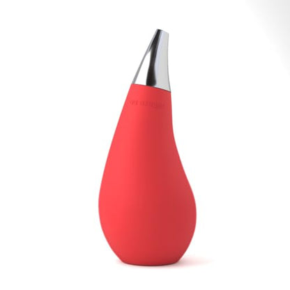 Kitchen Bathroom Counter top Squeezable Soap Dispensers Tear Drop Shape Bottle (Red, ~7oz) - color: Red, size: ~7oz