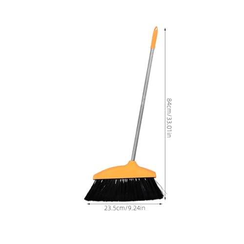 VOSAREA Heavy Duty Floor Cleaning Broom with Long Handle Tangle Design for Efficient Sweeping Home Garage Patio and Commercial Spaces Soft Bristles for Hair Cleaning