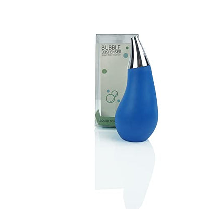 Kitchen Bathroom Counter top Squeezable Soap Dispensers Tear Drop Shape Bottle (Blue, ~7oz) - color: Blue, size: ~7oz