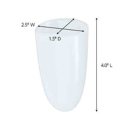 Command Bath Razor Holder, Clear Frosted, 1-Holder, 1- Water-Resistant Strip, Organize Damage-Free