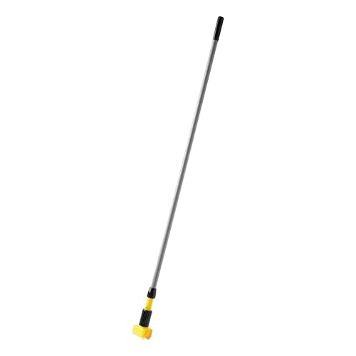 Rubbermaid Commercial Products Gripper 60" Fiberglass Wet Mop Handle Gray for Professional/Industrial Floor Cleaning Compatible with 5" Headband Mops