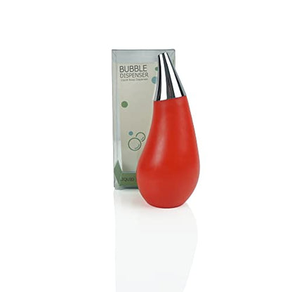 Kitchen Bathroom Counter top Squeezable Soap Dispensers Tear Drop Shape Bottle (Red, ~7oz) - color: Red, size: ~7oz