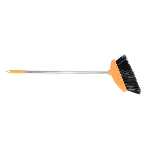 Milisten Soft Bristle Angle Broom with Long Handle Wide Floor Sweeping Broom for Indoor Outdoor Use for Home and Kitchen