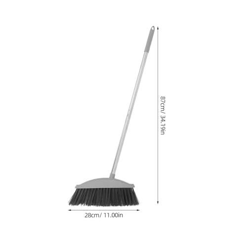 COLLBATH Long Handle Floor Cleaning Broom Heavy Duty Handheld Broom for Pet Hair Soft Bristles