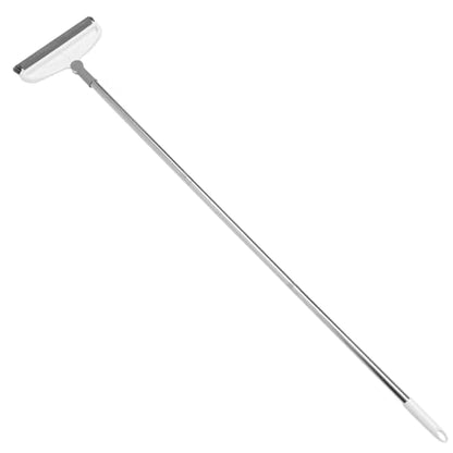 Homoyoyo Long Handle Floor Brush Scrub with Stiff Bristles for Bathroom and Shower Crevice Cleaning 126cm Grey-White Handle Sturdy Floor Scrubber for Tile
