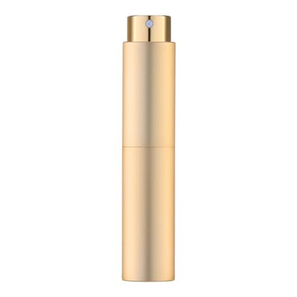 Tekson 10ml Travel Perfume Atomizer Refillable, Mini Cologne Spray Bottle Empty, Small Coffee Spray Bottle (Gold) - color: gold