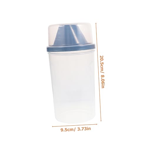 Refillable Laundry Powder Storage Container Set Large Capacity Soap Dispenser Flat Square Design for Kitchen and Bathroom Sealed Lotion Holder for Travel and Home Use