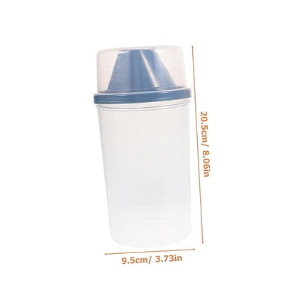 Refillable Laundry Powder Storage Container Set Large Capacity Soap Dispenser Flat Square Design for Kitchen and Bathroom Sealed Lotion Holder for Travel and Home Use