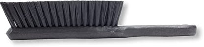 SPARTA 8 Inch Soft Counter Brush with Polyester Bristles and 5 Inch Handle, Color Coded Handheld Broom for Tables Countertops and Foodservice Surfaces, 13 Inch Overall Length, Black - color: Black