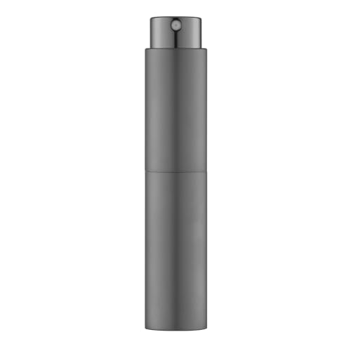 Tekson 10ml Travel Perfume Atomizer Refillable, Mini Cologne Spray Bottle Empty, Small Coffee Spray Bottle (Grey) - color: grey