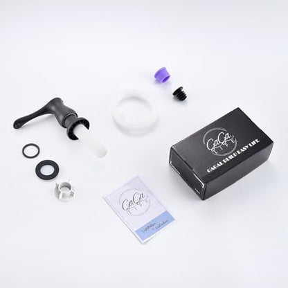 GAGALIFE Kitchen Sink Soap Dispenser Matte Black, Under Sink Soap Dispenser with 40" Silicone Extension Tube, Say Goodbye to Frequent Refills - color: Matte Black, size: with Hose