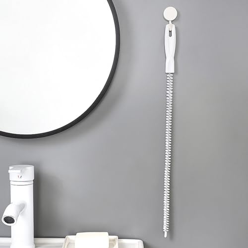 Household Sewer Hair Catcher Sewer Drain Cleaner Brush Bendable Sink Overflow Drain Brush Flexible Pipe Cleaner Gifts Drain Cleaning Brush for Household Use