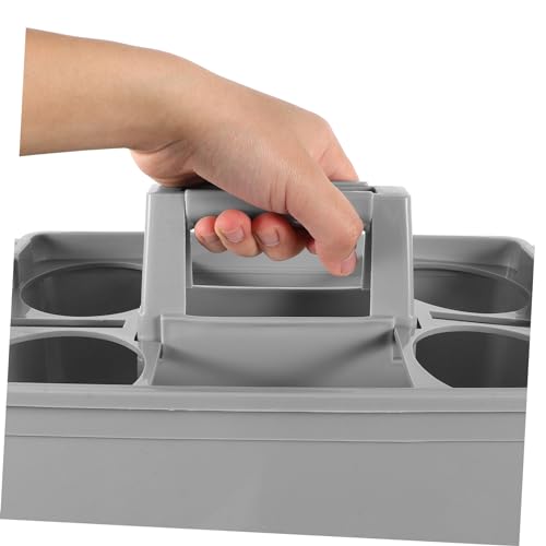 PRETYZOOM Multipurpose Cleaning Supplies Storage Basket with Handles Lightweight Organizer for Home Office Features Multiple Compartments for Easy Organization and Transport
