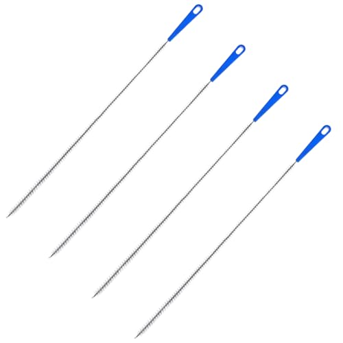 17 Inch Sink Drain Overflow Cleaning Brush Household Sewer Hair Catcher Bendable Long Pipe Cleaners Flexible Clog Remover Tool for Toilet Kitchen Shower Bathroom Tub Sewer