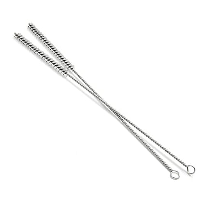 Utoolmart Steel Wire Cleaning Brush, Spiral Power Tube Brush, Steel Wire Tube Brush Cleaning Tool, Tube Bottle Brush, 0.3-inch Diameter 12-inch Length, 2pcs - color: 2pcs, size: 0.8cm